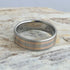 Two stripe inlay gold titanium ring