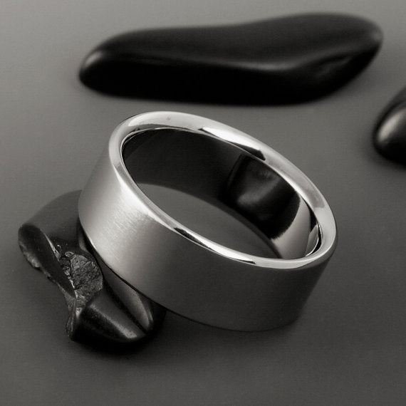 Handcrafted Titanium Engagement Ring