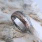 Handcrafted Titanium Ring with 18k White & Rose Gold Inlays - Unique &