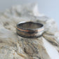 Handcrafted Titanium Ring with 18k White & Rose Gold Inlays - Unique &