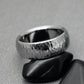 Hammered Finish Titanium Ring, Personalized Unisex Wedding band with Custom Widths and Engraving, Polished