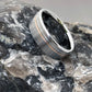 Platinum and 18k Rose Gold Titanium Ring, Mixed Metal Jewelry