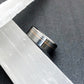 Platinum and 18k Rose Gold Titanium Ring, Mixed Metal Jewelry