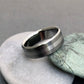 Titanium Ring with a Wide Solid Platinum Inlay, optional widths for Men and Women