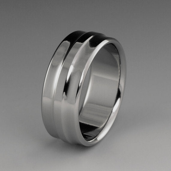 Unique Titanium Engagement Ring
