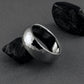 Titanium Hammered Ring in a Domed Profile