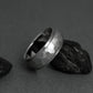 Titanium Hand Ground Ring - Domed Profile - Stepped Down Edges