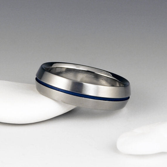 Titanium Band Thin Blue Line