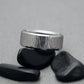 Titanium Ring - "Black Oak Tree" original wood grain finish